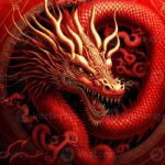 Happy chinese new year background realistic dragon character 17380689 ...